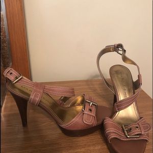 Marc Fisher brown leather sandals